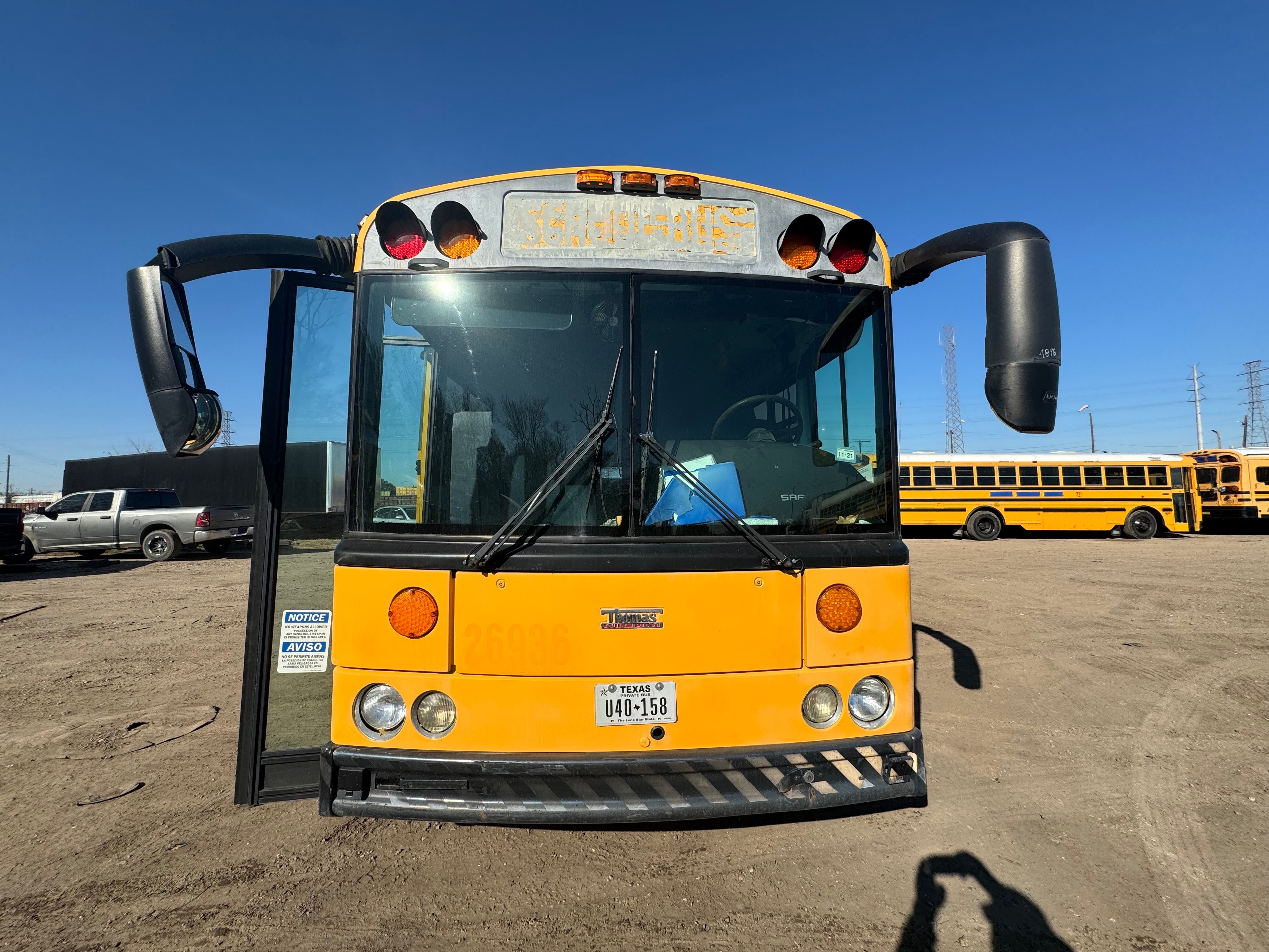 2007 Thomas School Bus Rear Engine